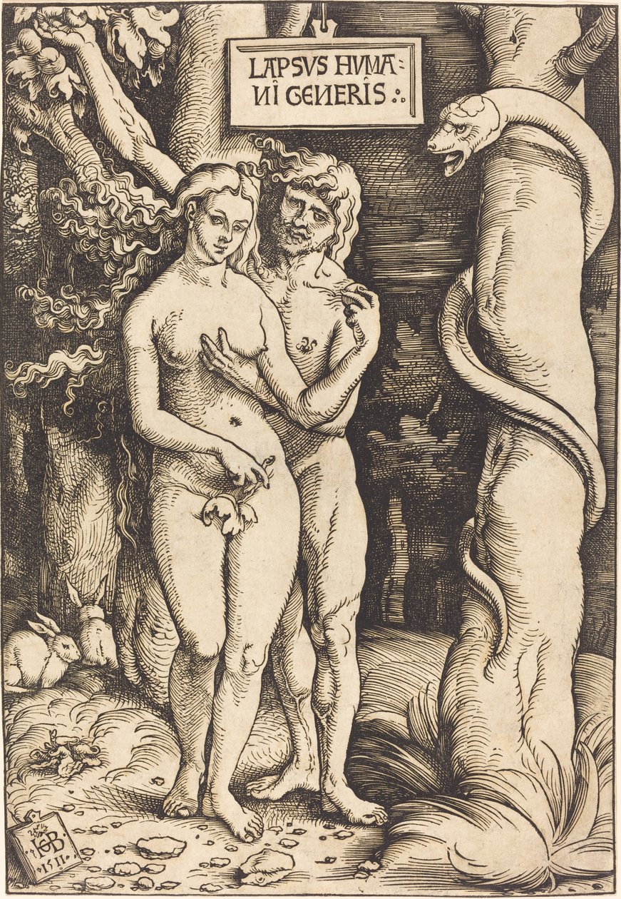 Adán y Eva de Hans Baldung Grien