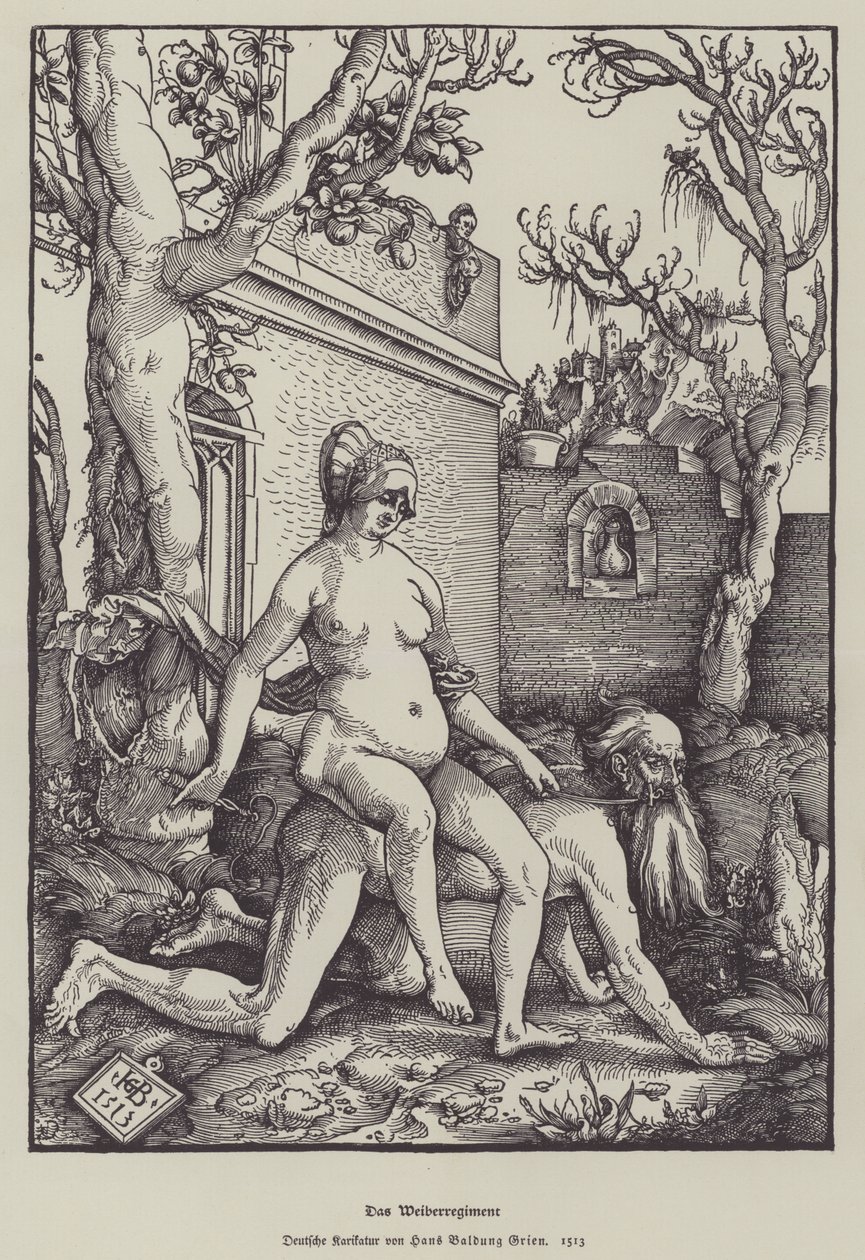 Aristóteles y Phyllis, 1513 de Hans Baldung Grien