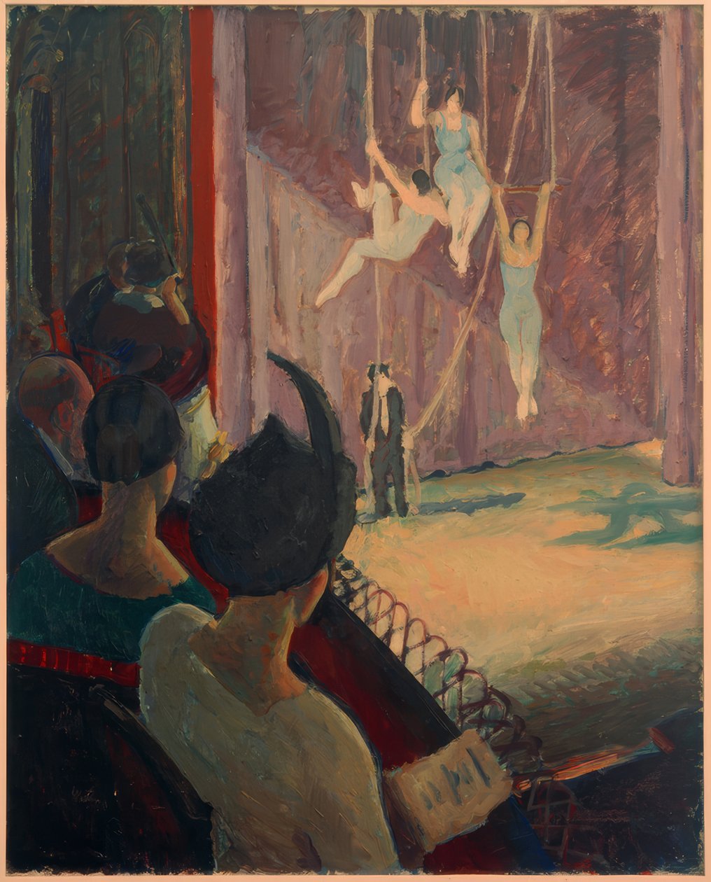 Grupo de trapecio en el varieté de Hans Barthelmess