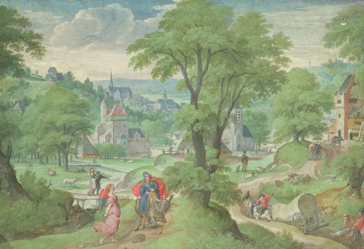 El asno de Balaam de Hans Bol