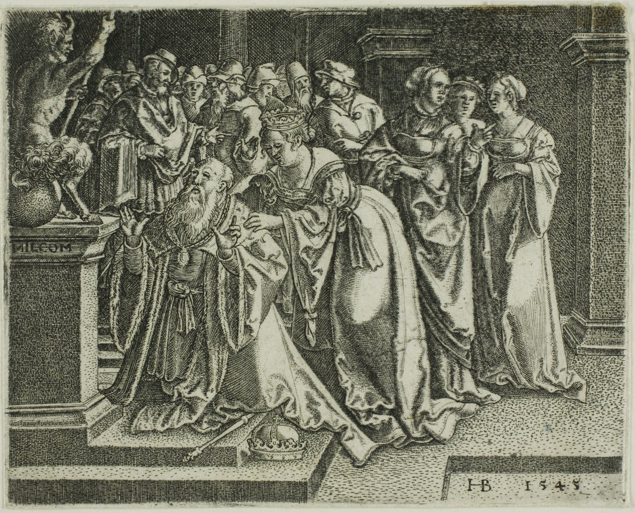 Salomón adorando a los ídolos de Hans Brosamer
