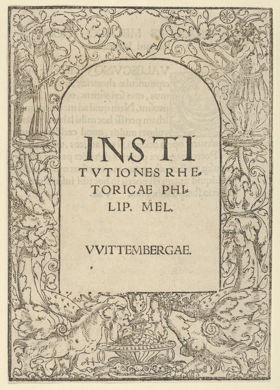 Borde del título, principios del siglo XVI de Hans Cranach