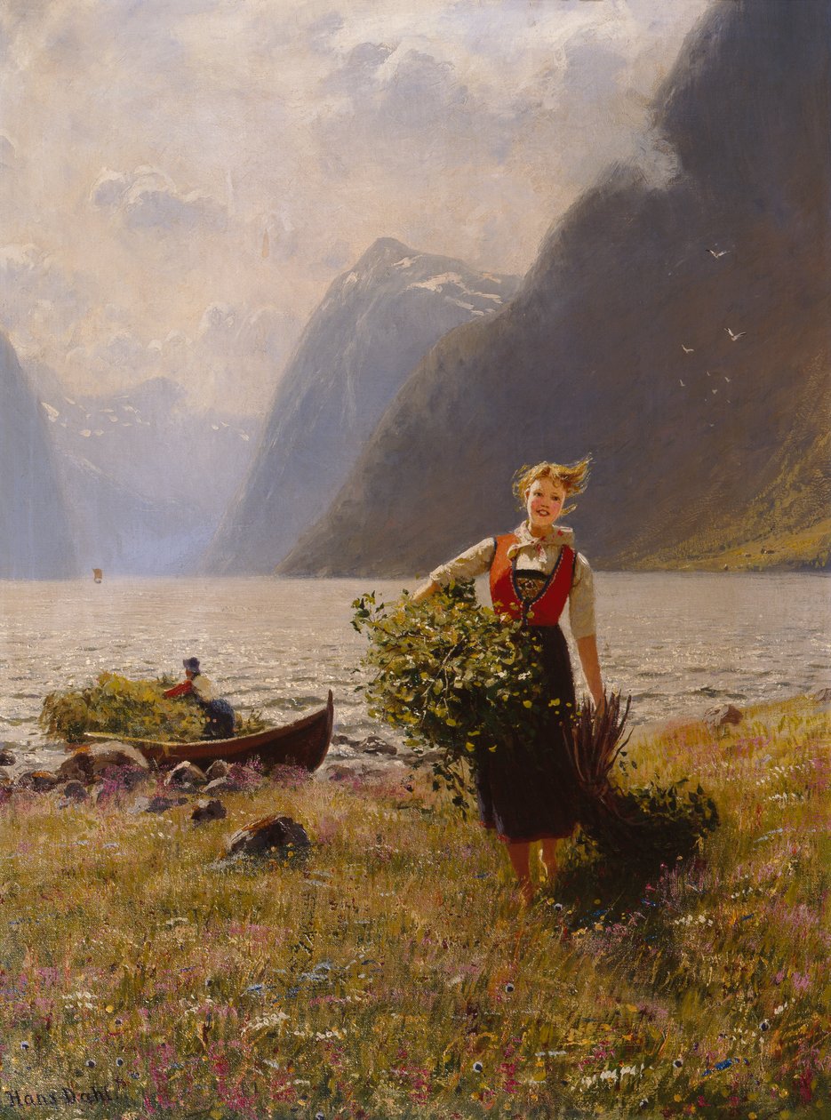 La lechera y el carbón vegetal de Hans Dahl