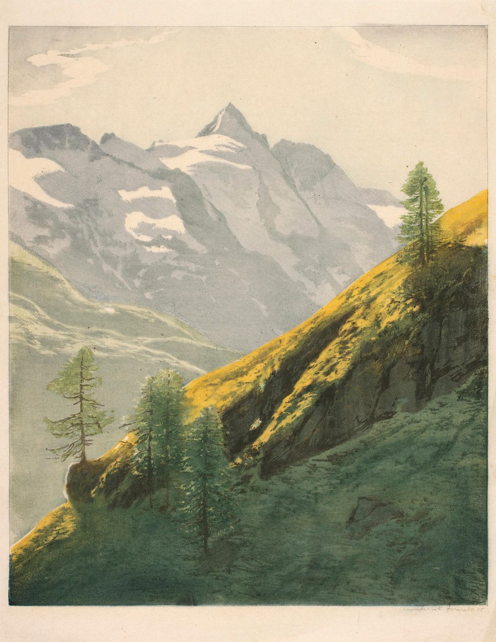 Paisaje de montaña de Hans Frank