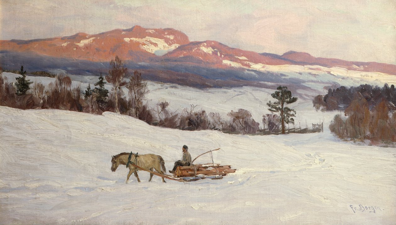 Conducción de la madera de Hans Fredrik Henriksen Borgen