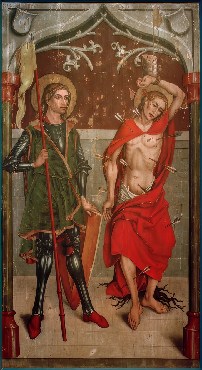 Los santos Mauricio y Sebastián de Hans Haider