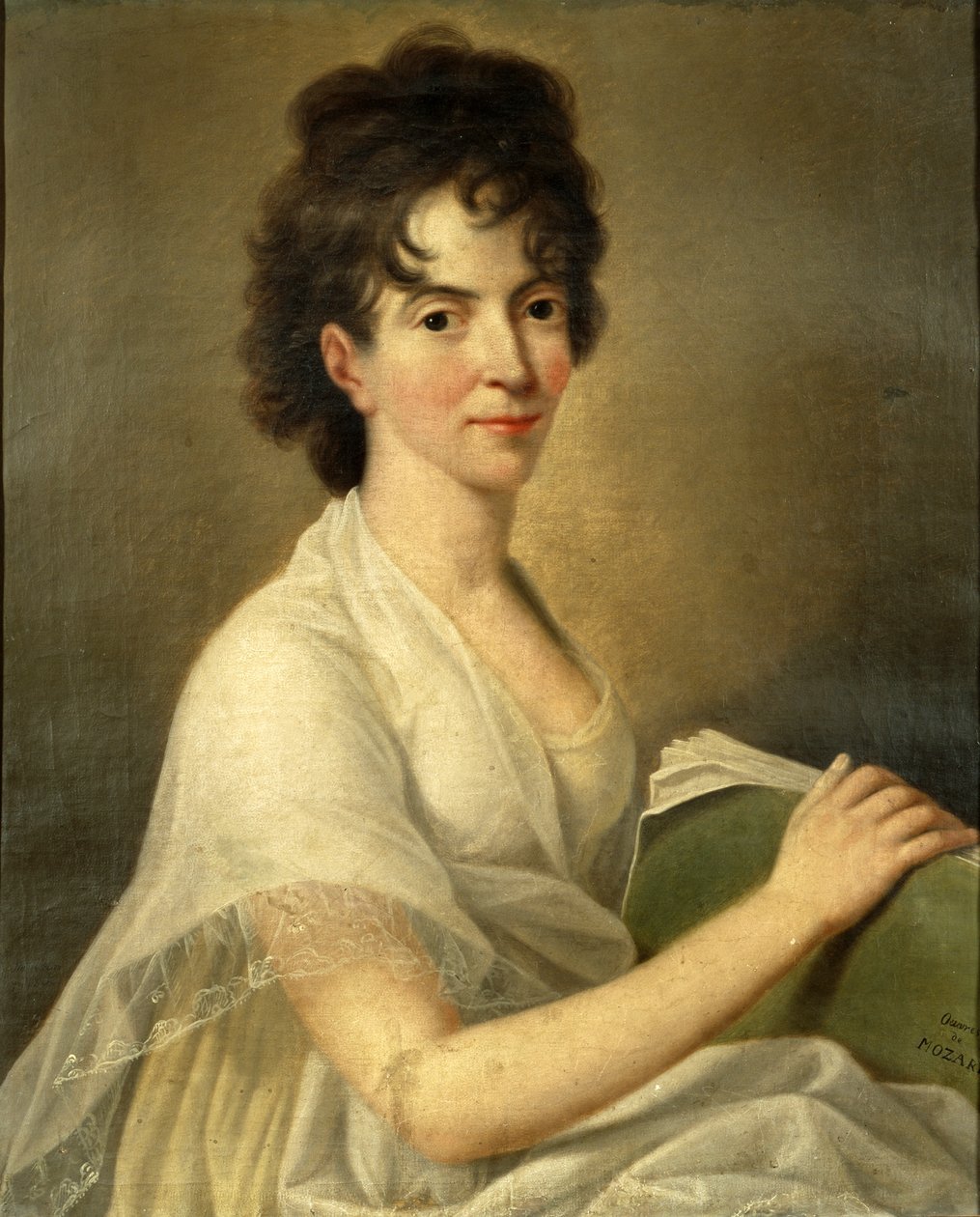 Retrato de la viuda Constanze Mozart de Hans Hansen