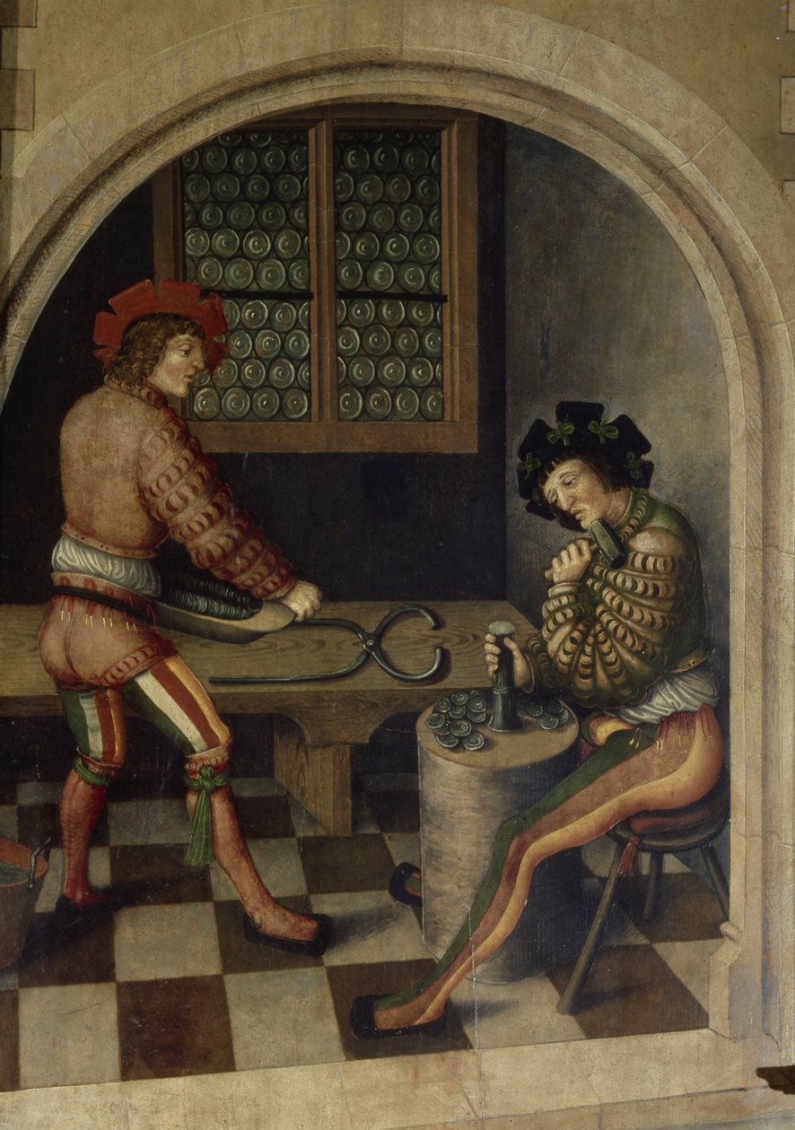 Detalle de Paisaje Minero, 1521 de Hans Hesse