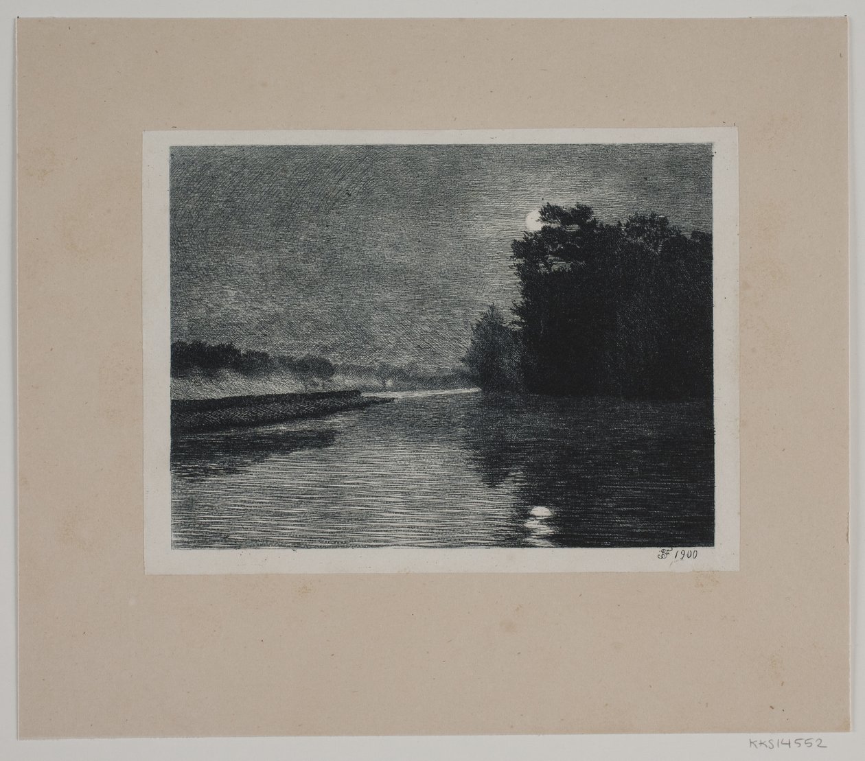 Paisaje. Luz de luna de Hans Julius Fæster