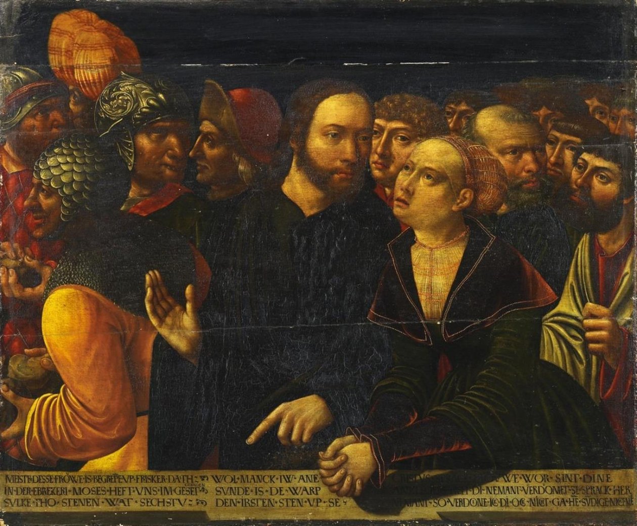 Cristo y la mujer sorprendida en adulterio de Hans Kemmer