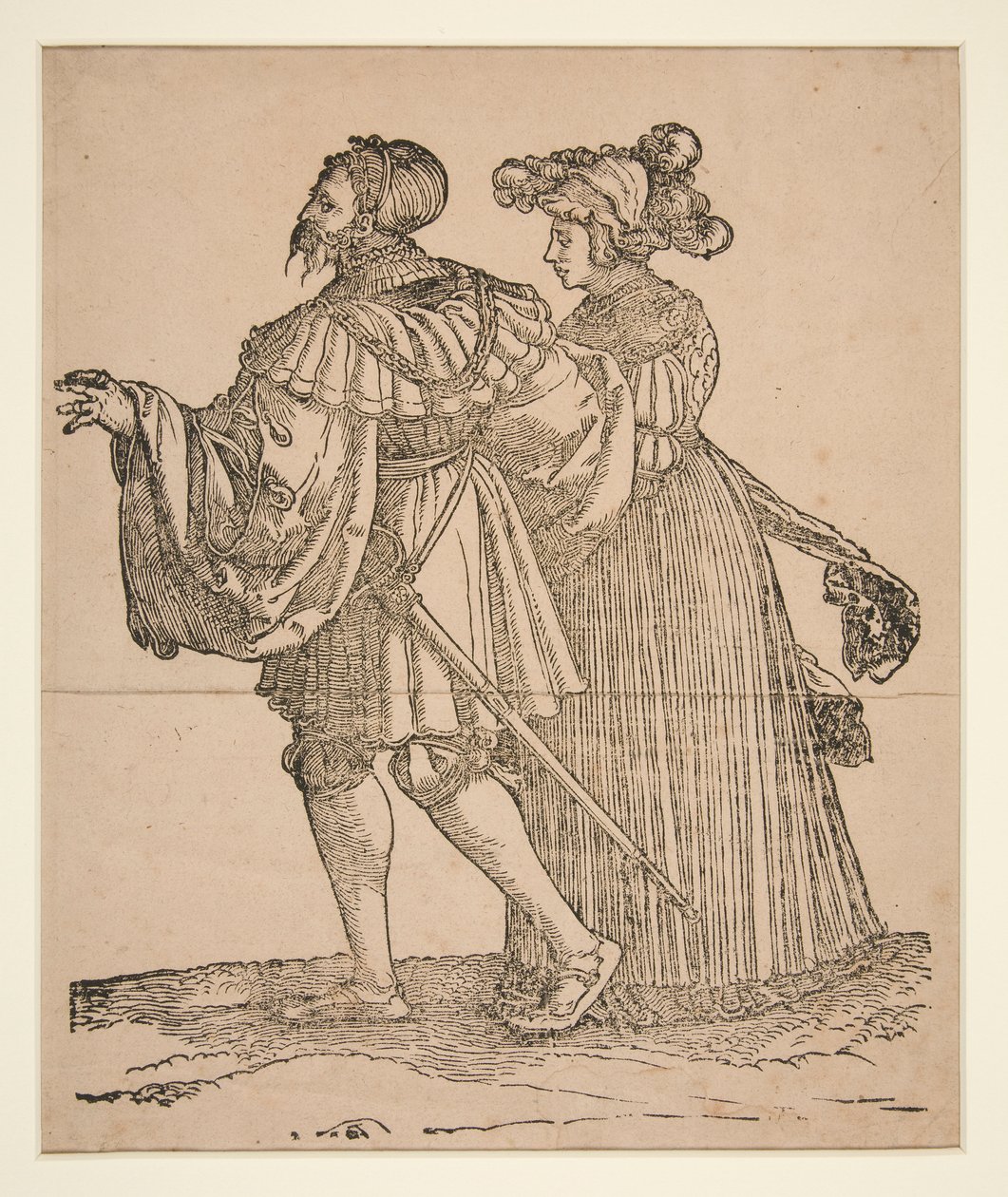 Socios de la danza de la antorcha de Hans Leonard Schaufelein