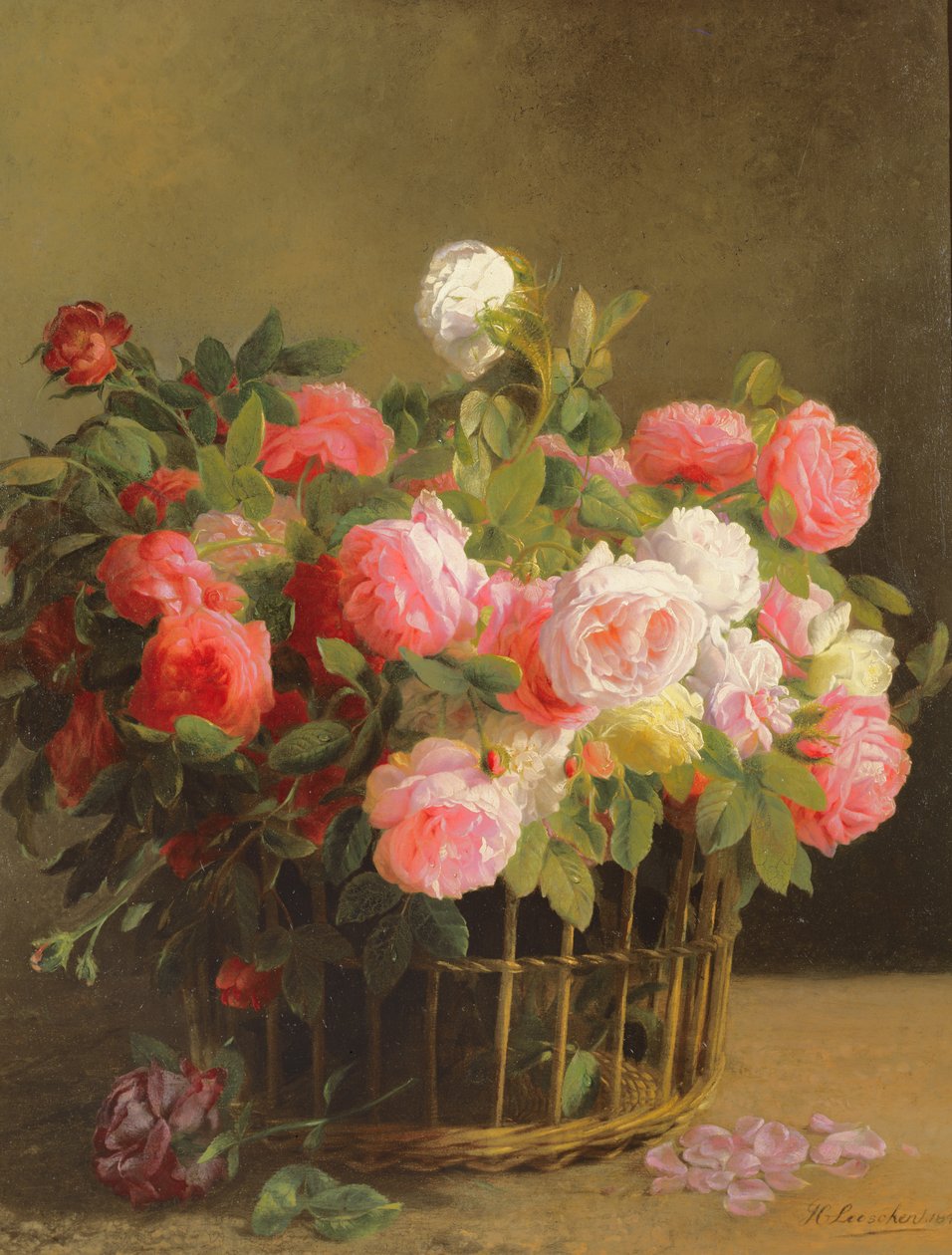 Cesta de flores de Hans Looscher