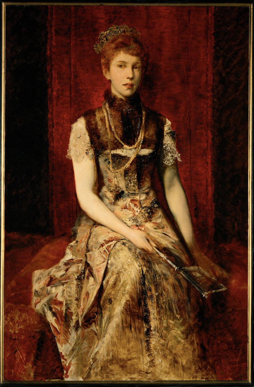Dora Fournier-Gabillon ... (pintura sobre madera) de Hans Makart