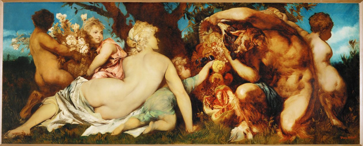 Cosecha ... (pintura sobre lienzo) de Hans Makart