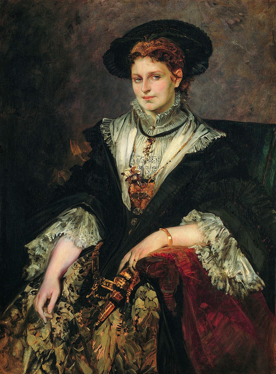 Retrato de Bertha von Piloty de Hans Makart