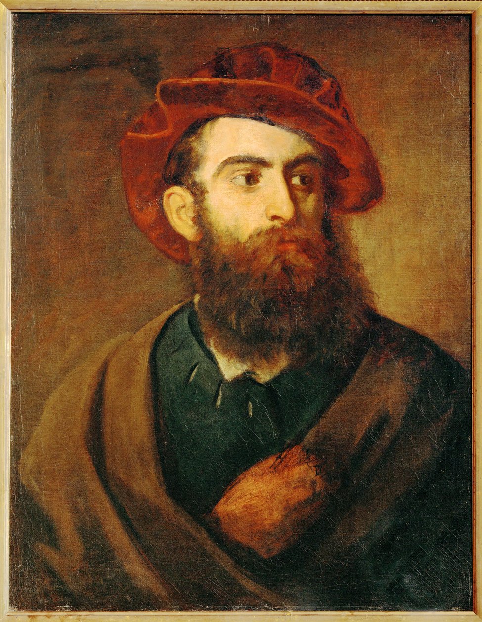 Autorretrato ... (pintura sobre lienzo) de Hans Makart
