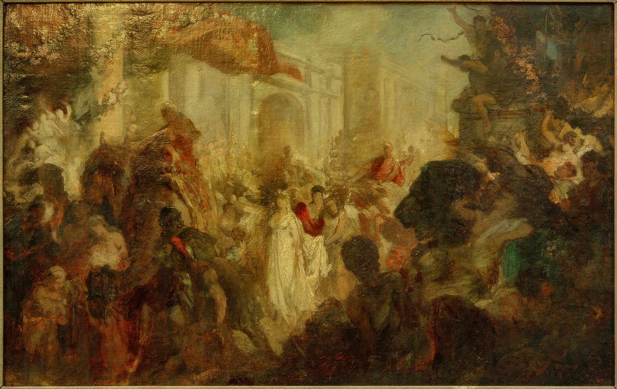 Desfile triunfal de un romano de Hans Makart