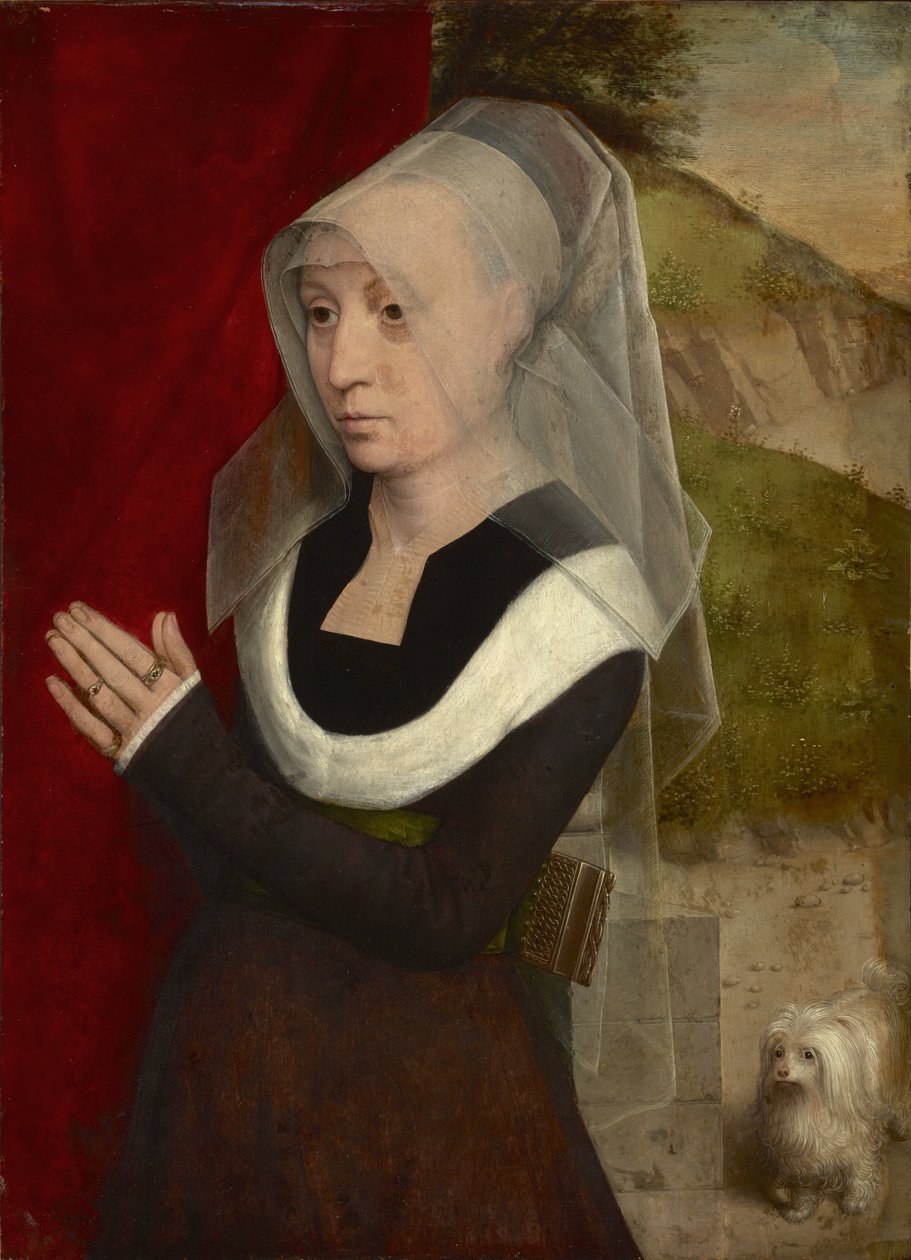 Retrato de una mujer rezando de Hans Memling