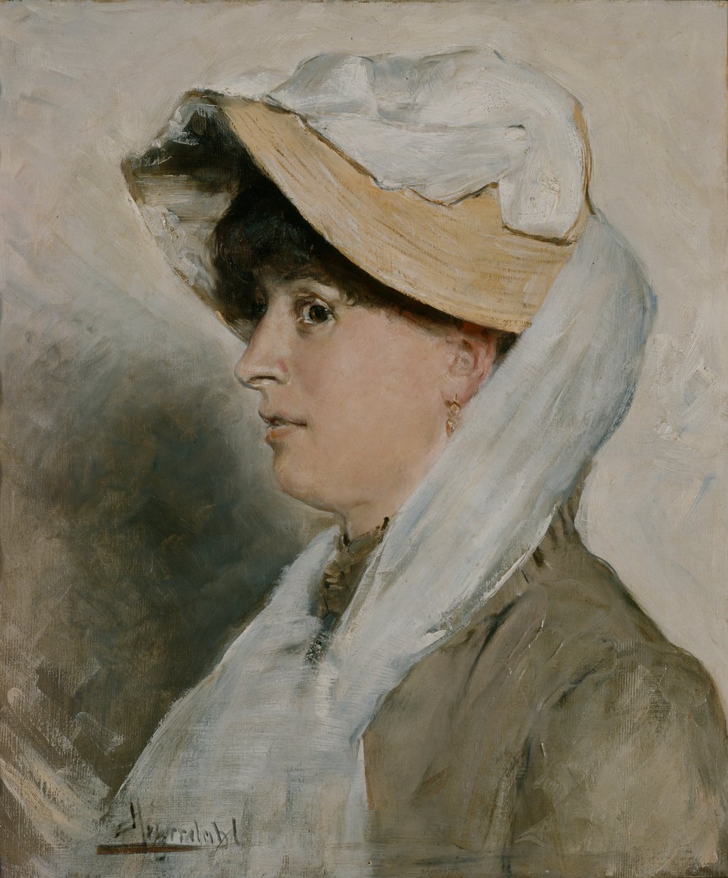 retrato de una mujer de Hans Olaf Heyerdahl