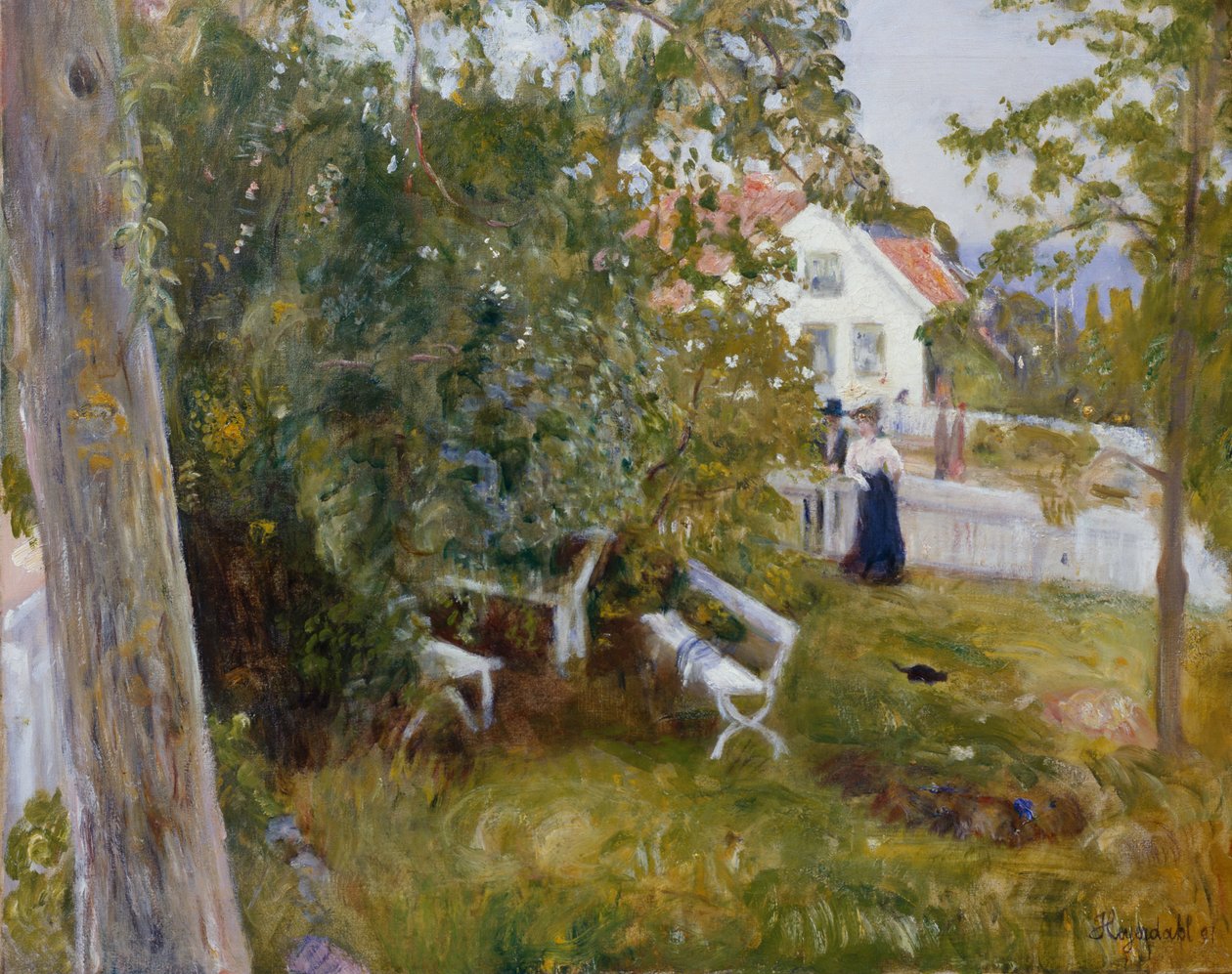 paisaje de verano de Hans Olaf Heyerdahl