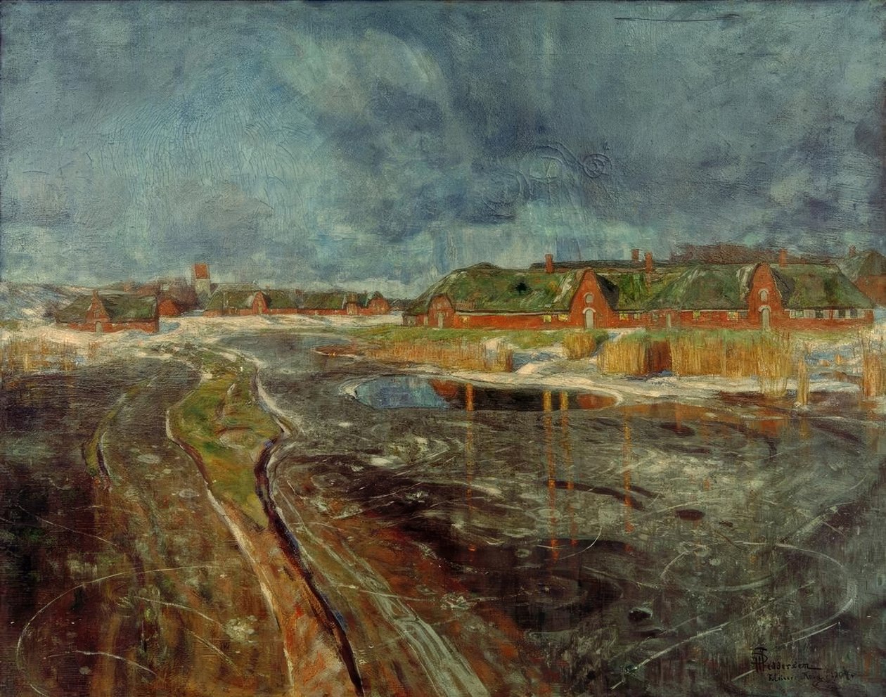Invierno en Nordfriesland de Hans Peter Feddersen der Jüngere