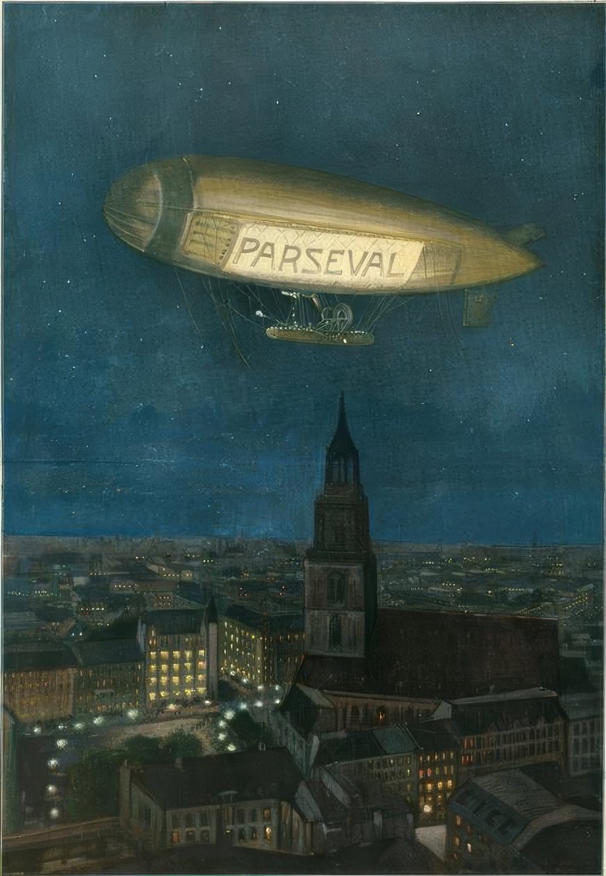 Parseval-Luftschiff sobre Berlín de Hans Rudolf Schulze