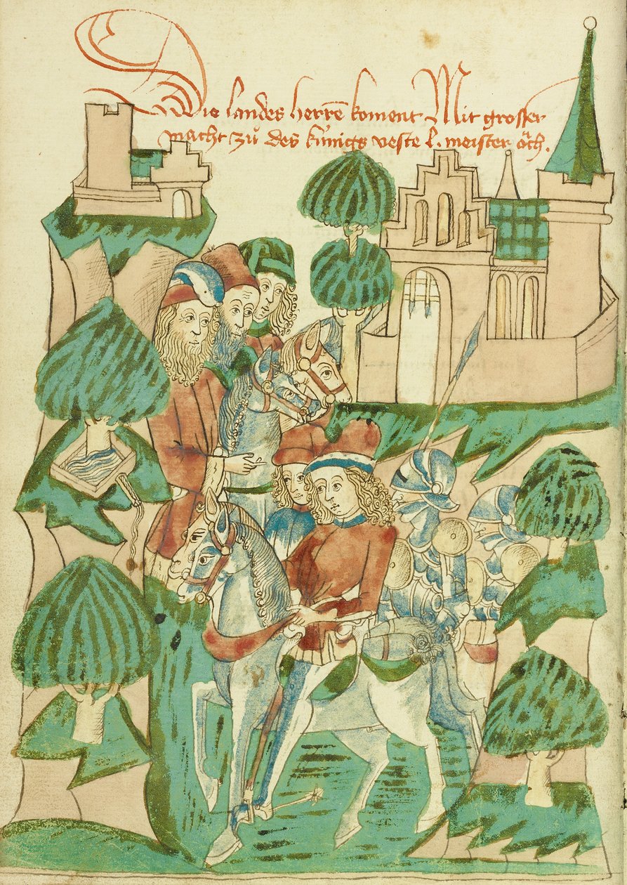 Rey Avenir con Nobles y Amos de Hans Schilling