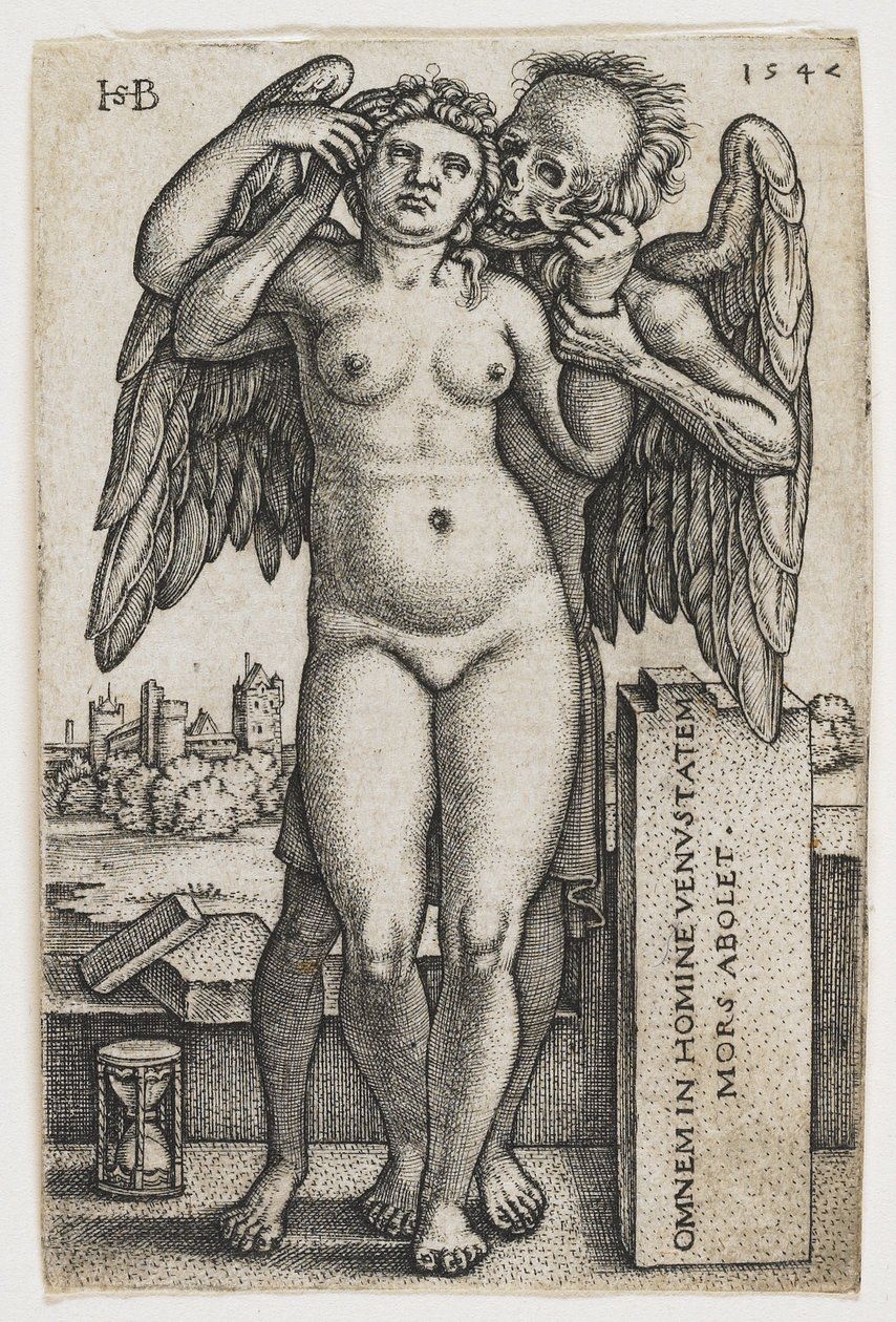 La Muerte Apoderándose de una Mujer, 1547 de Hans Sebald Beham