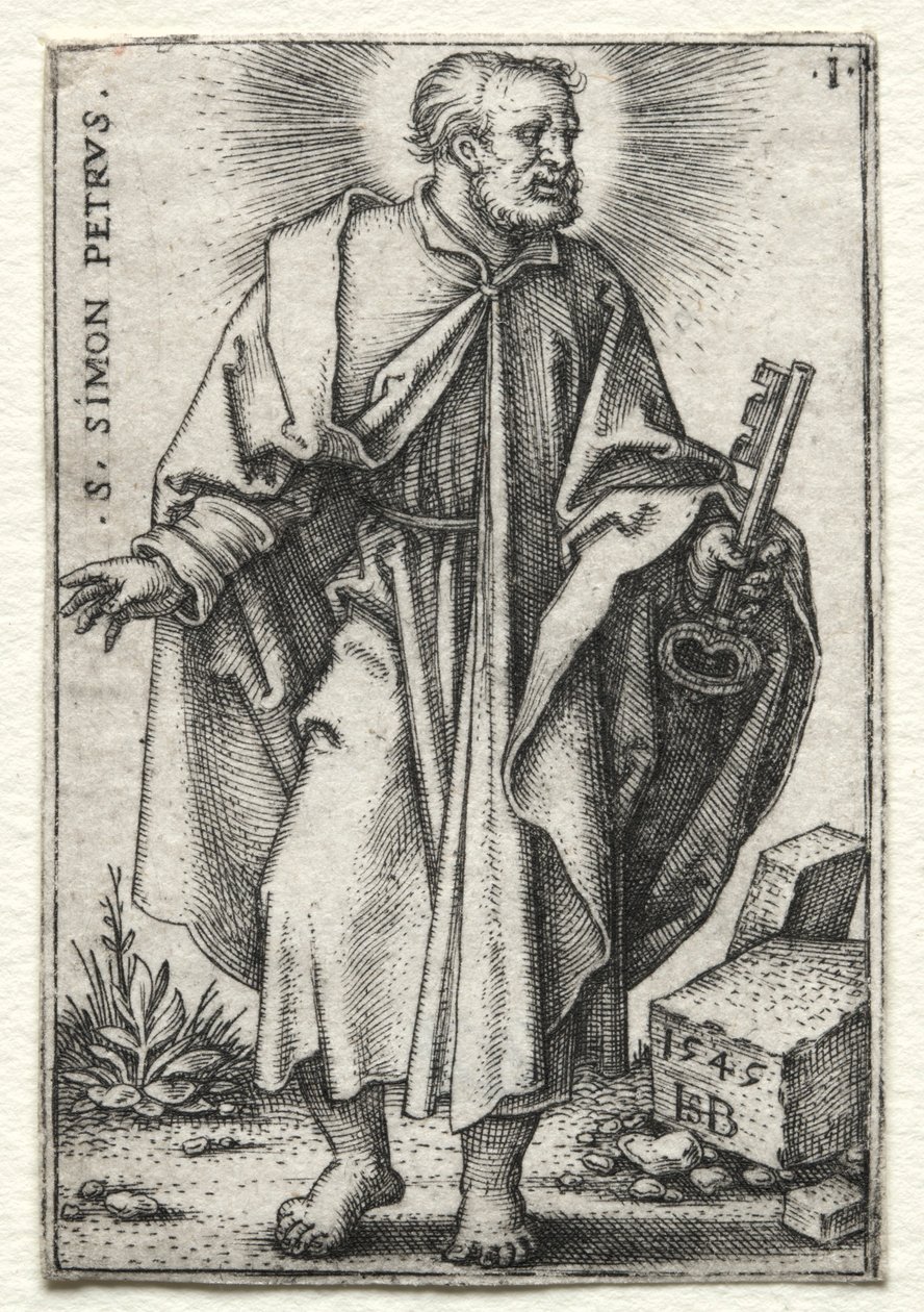 San Simón Pedro, 1545-1546 de Hans Sebald Beham