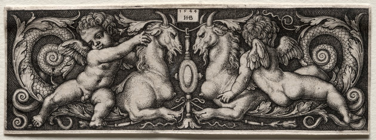 Dos genios, 1544 de Hans Sebald Beham