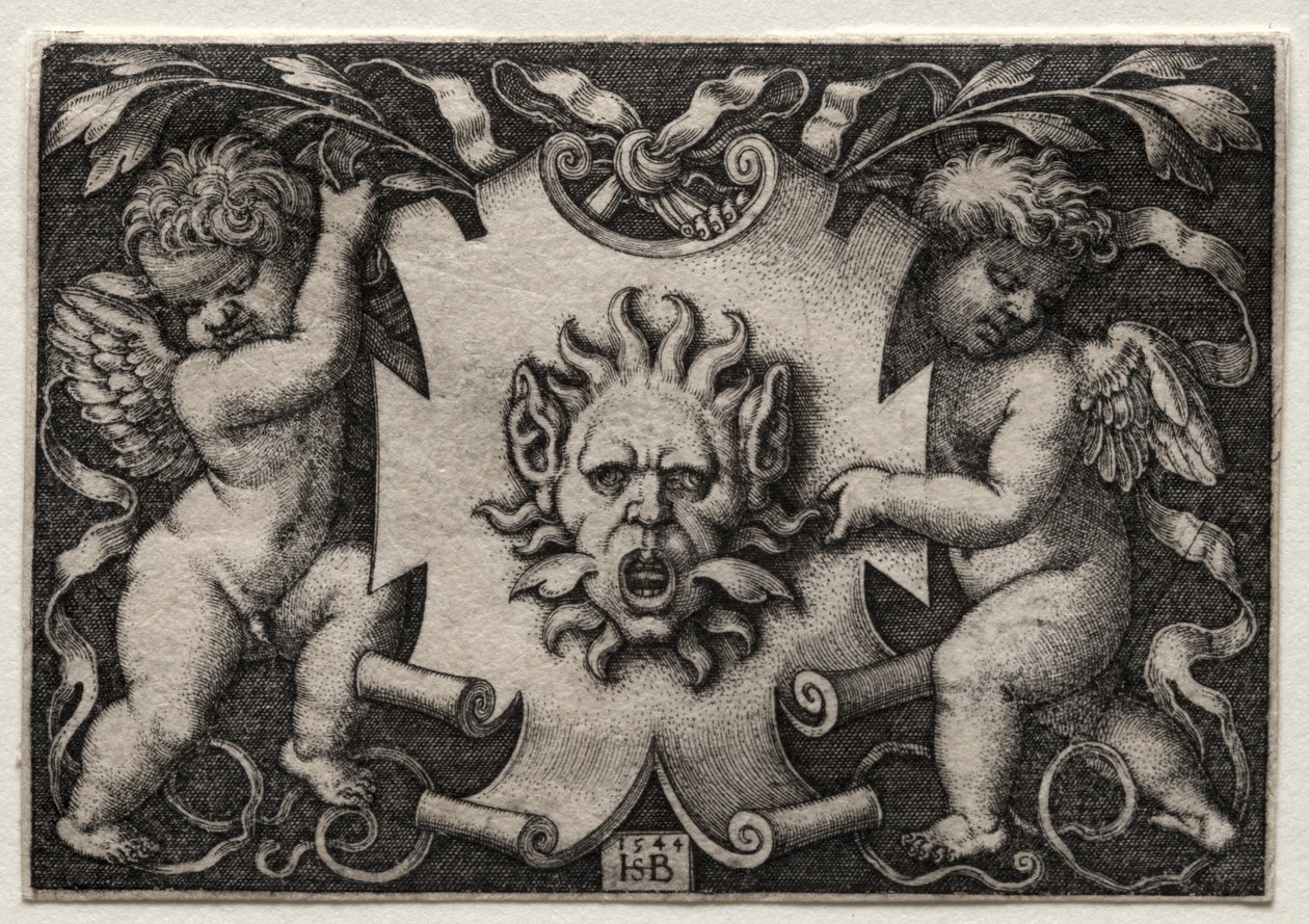 Vignette au Mascaron, 1544 de Hans Sebald Beham