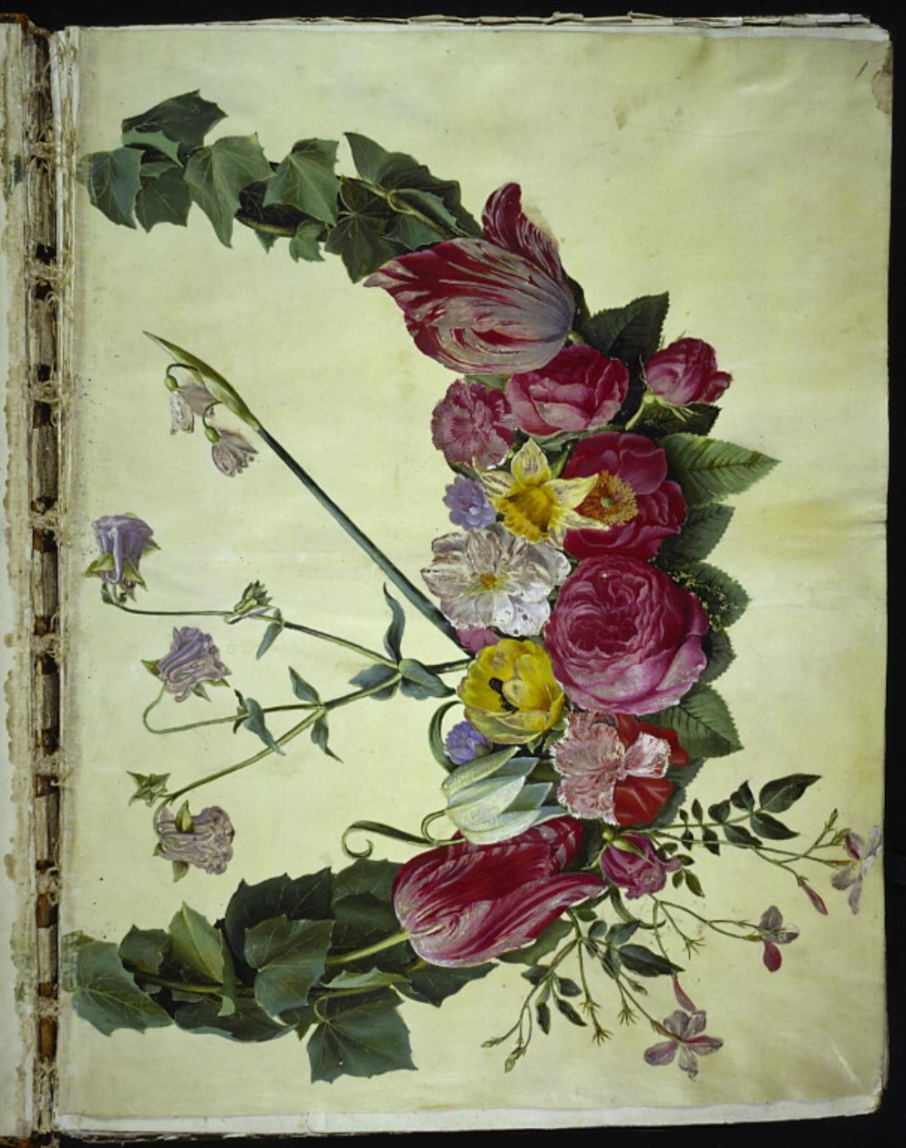Corona de flores de Hans Simon Holtzbecker