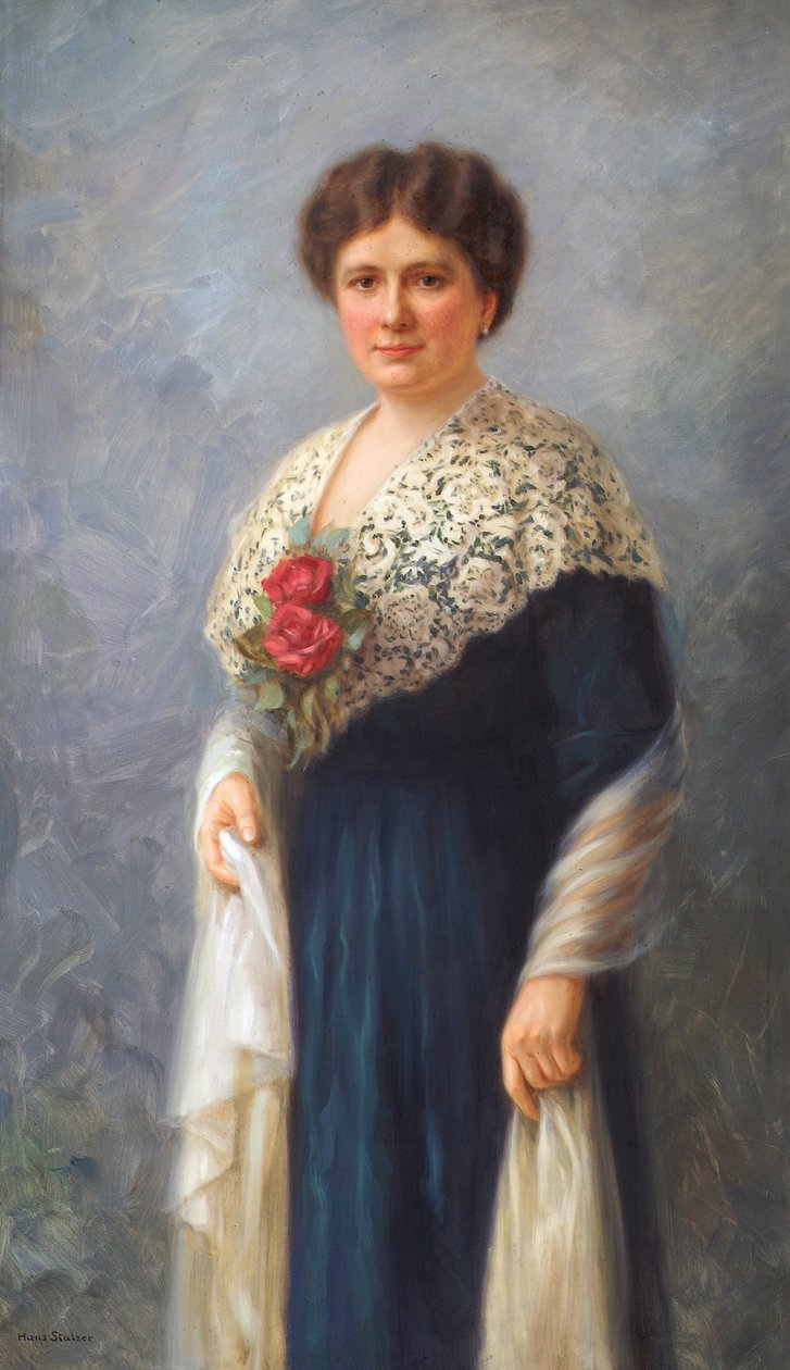 retrato de una dama de Hans Stalzer