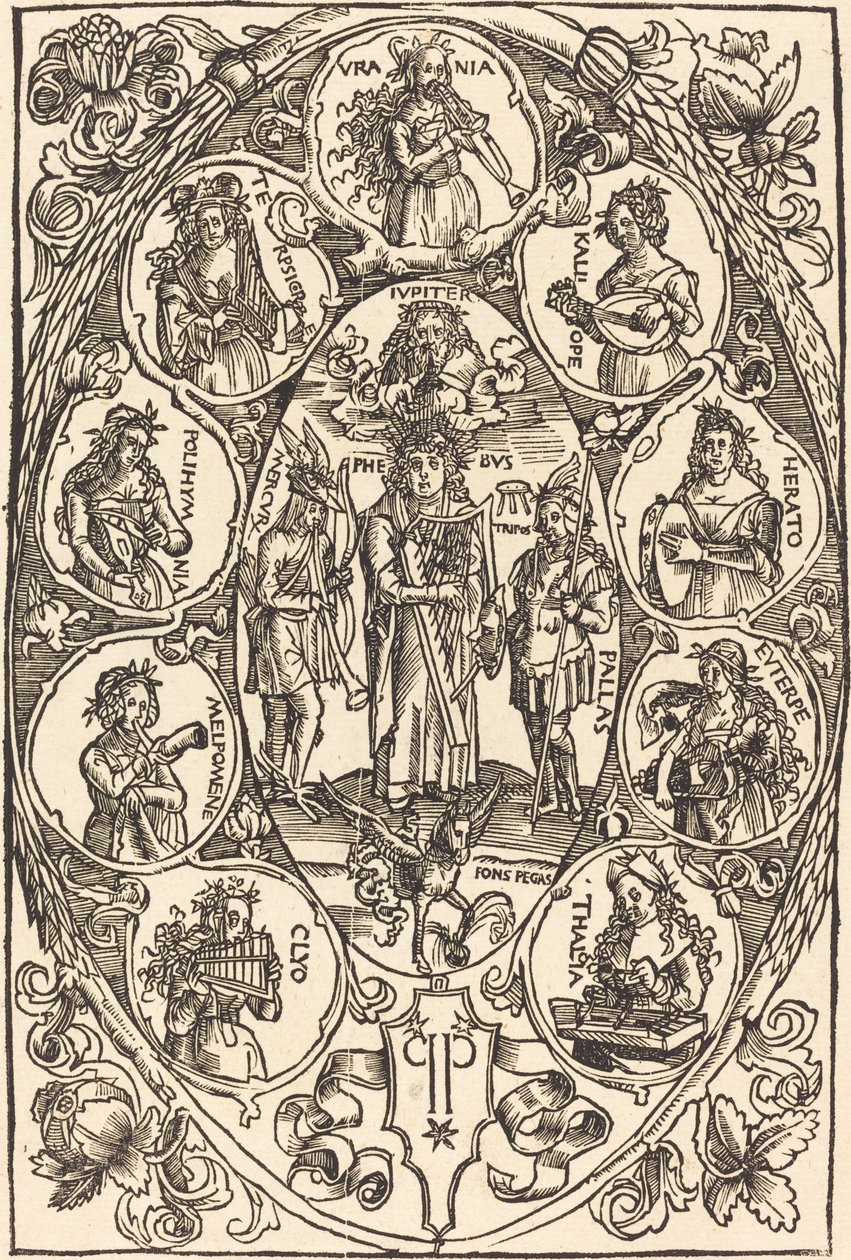 Apolo y las musas de Hans Süss von Kulmbach