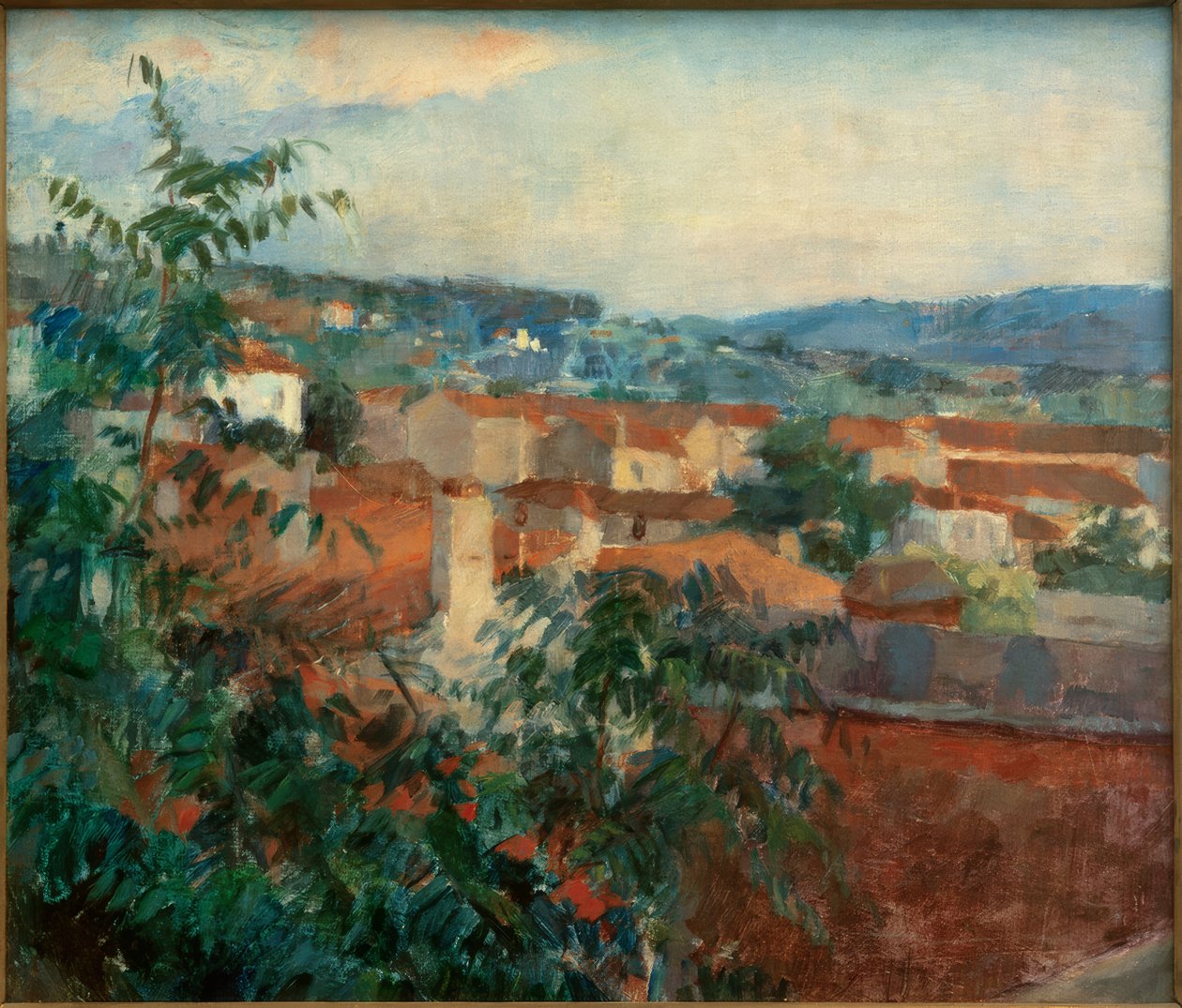 Paisaje cerca de St. Tropez de Hans Sutter