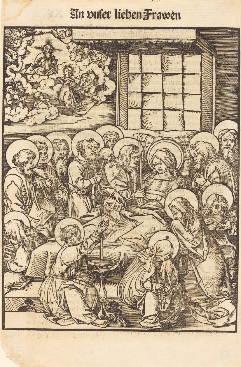 La Muerte de la Virgen de Hans Wechtlin I