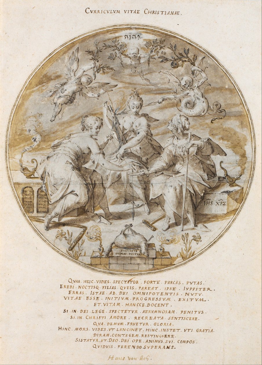 Curriculum vitae christianae de Hans von Aachen