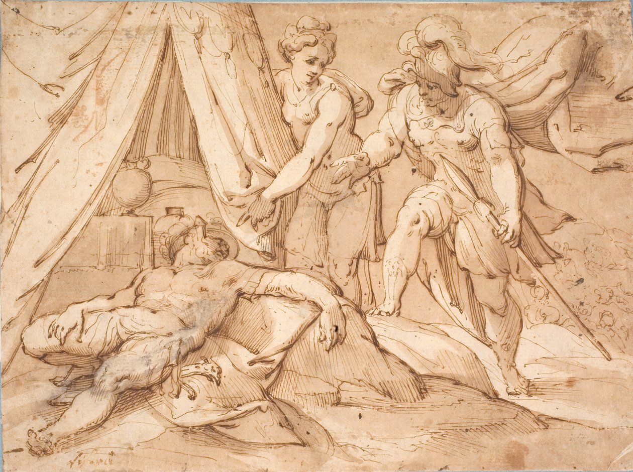 Danés:  Jael y Sisera de Hans von Aachen