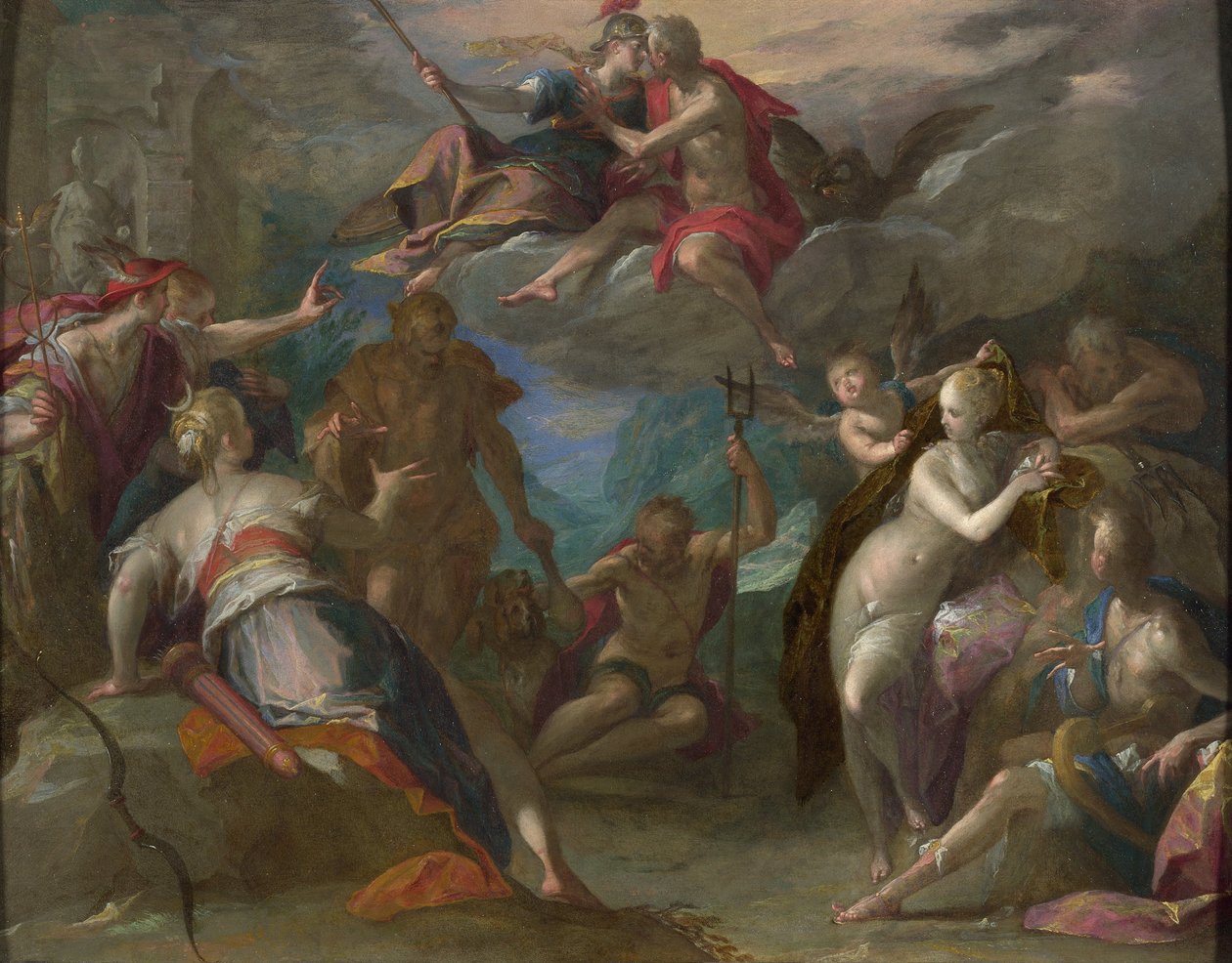 El asombro de los dioses () de Hans von Aachen