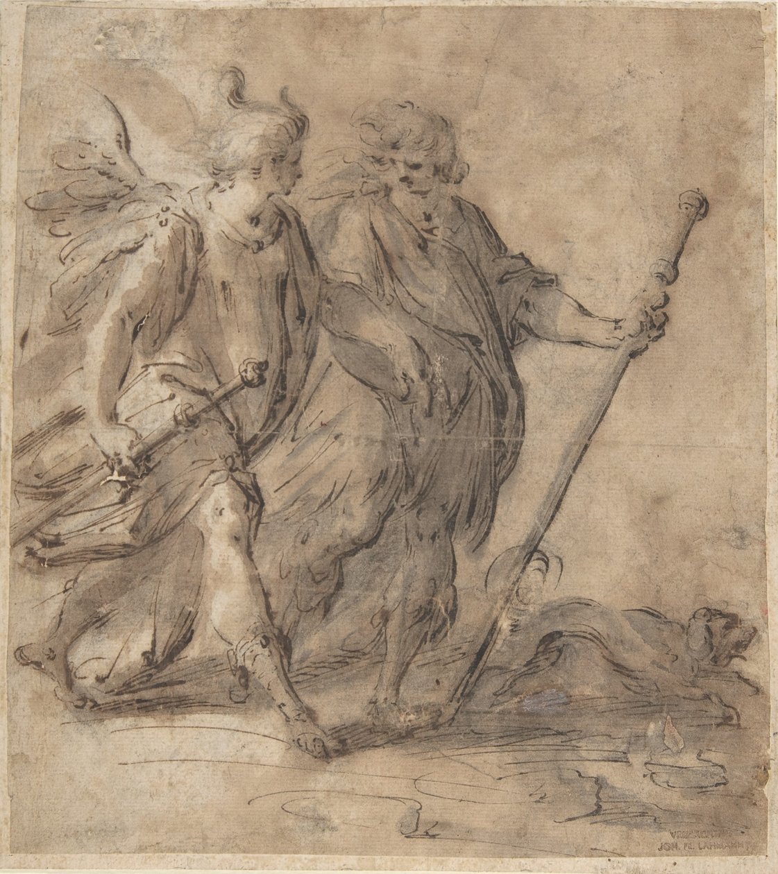 Tobías y el ángel de Hans von Aachen