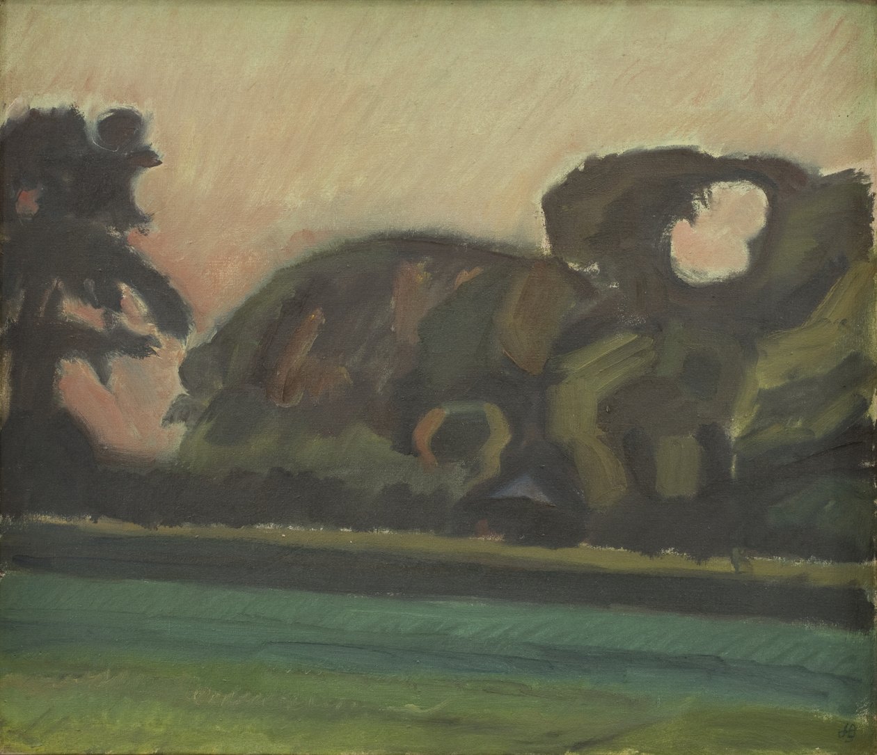 Paisaje después del atardecer de Harald Giersing