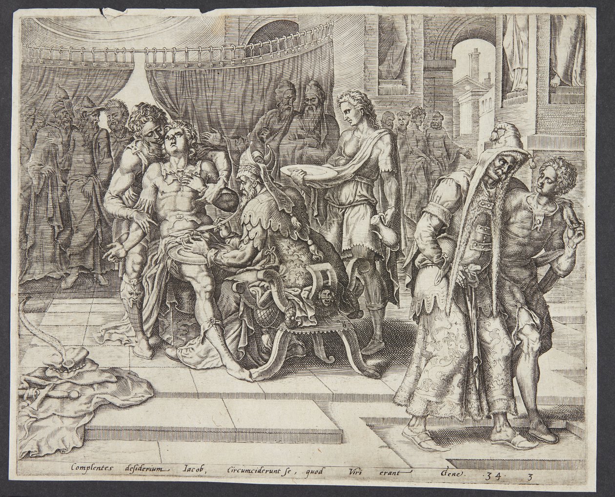 La circuncisión de Siquem de Harmen Jansz. Muller
