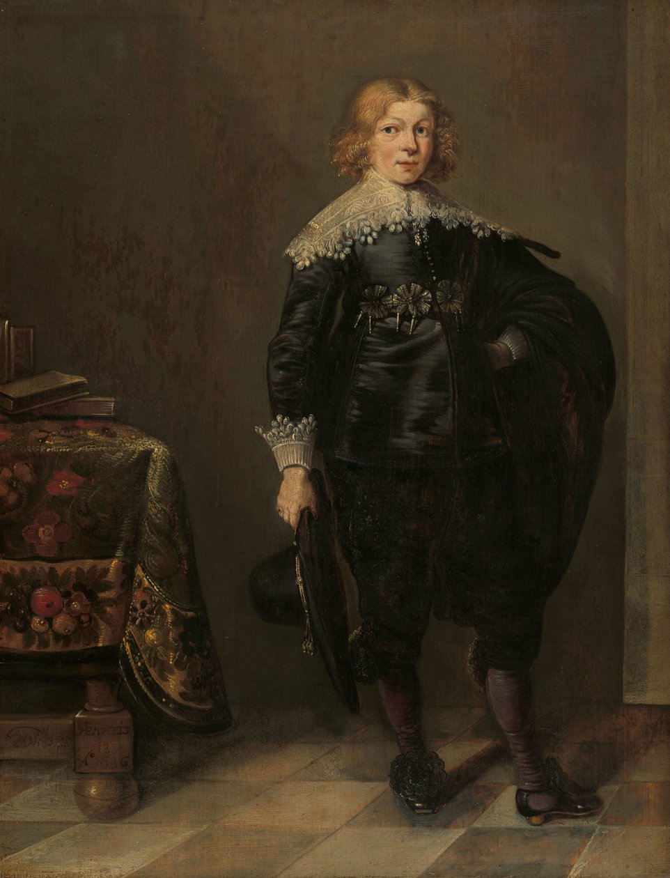 Retrato de un niño de Harmen Willems Wieringa
