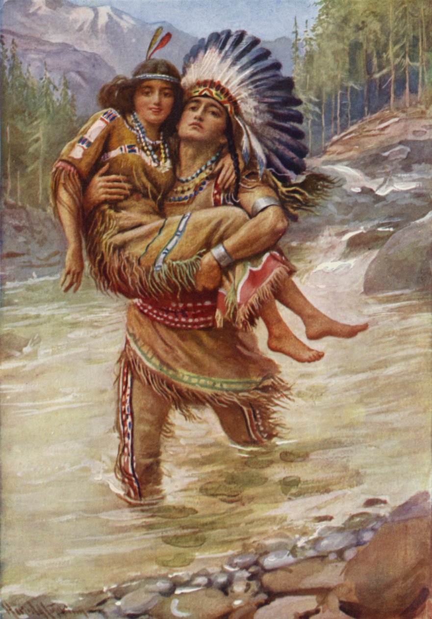 Hiawatha y Minnehaha de Harold Copping