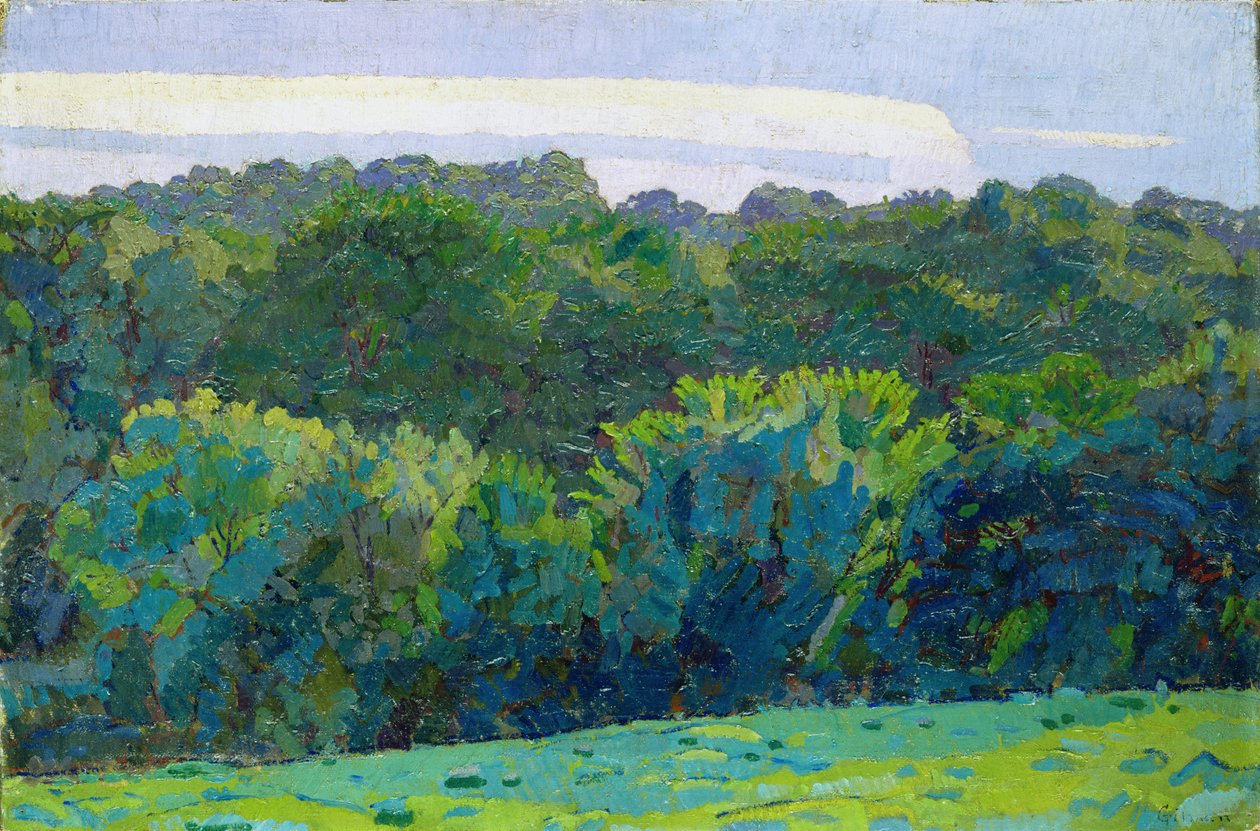 Paisaje, Somerset, 1917 de Harold Gilman