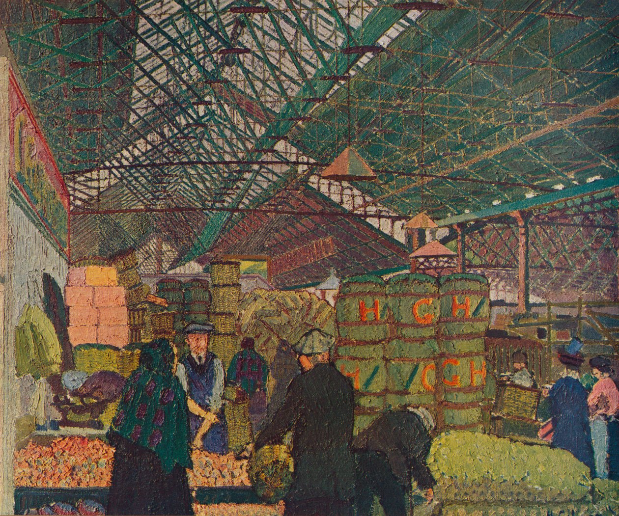 Mercado de Leeds, c.1913 1935 de Harold Gilman