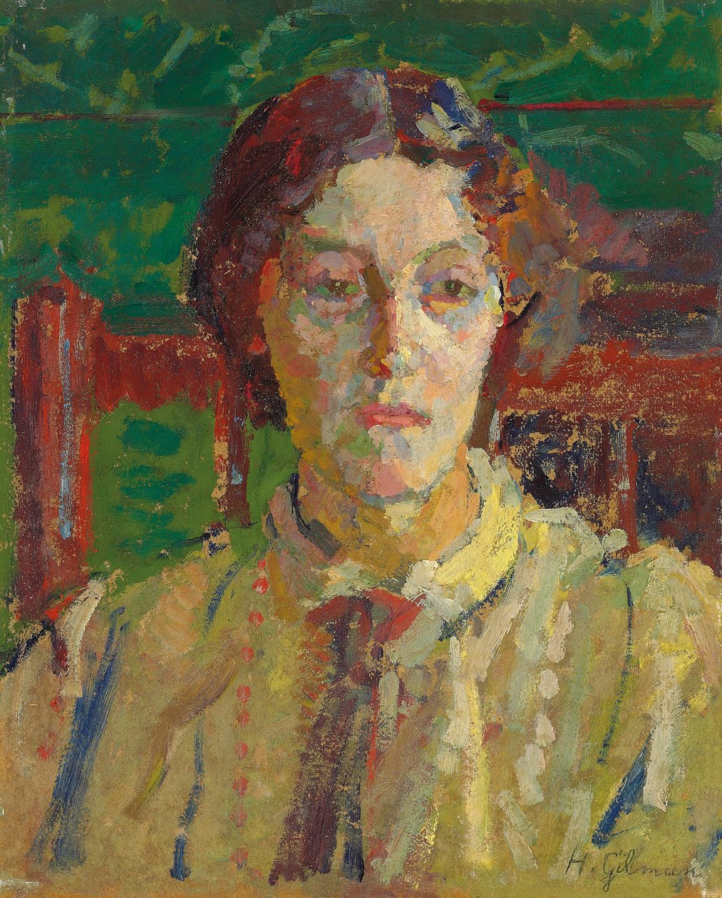 Retrato de la Sra. Whelan, c. 1912-3 de Harold Gilman
