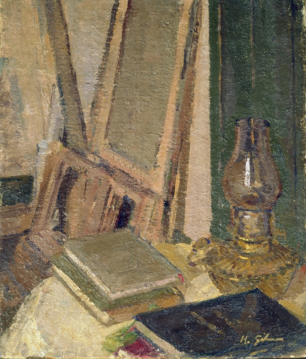 Interior del estudio de Harold Gilman