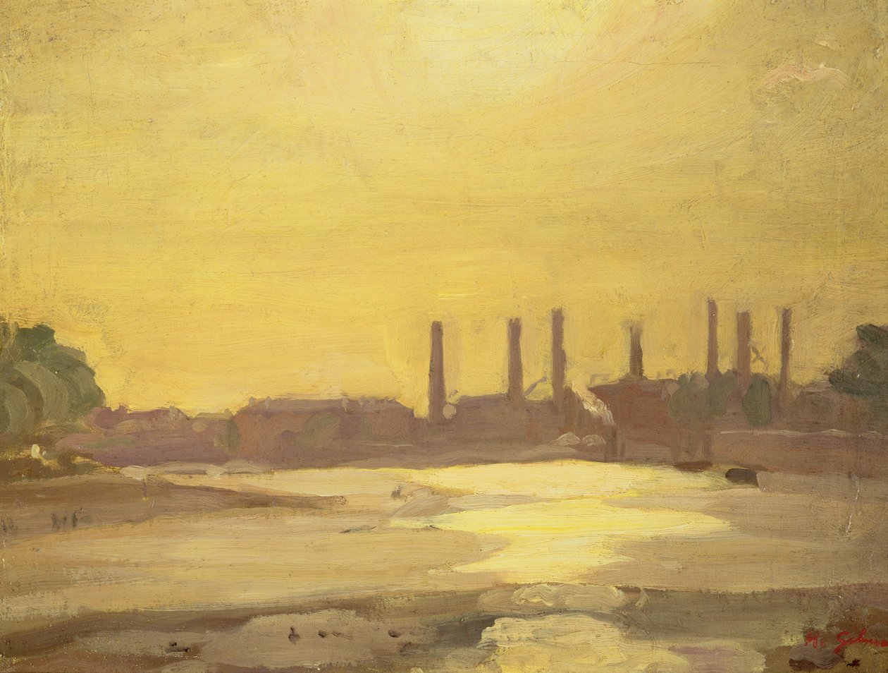 El Támesis en Chelsea de Harold Gilman
