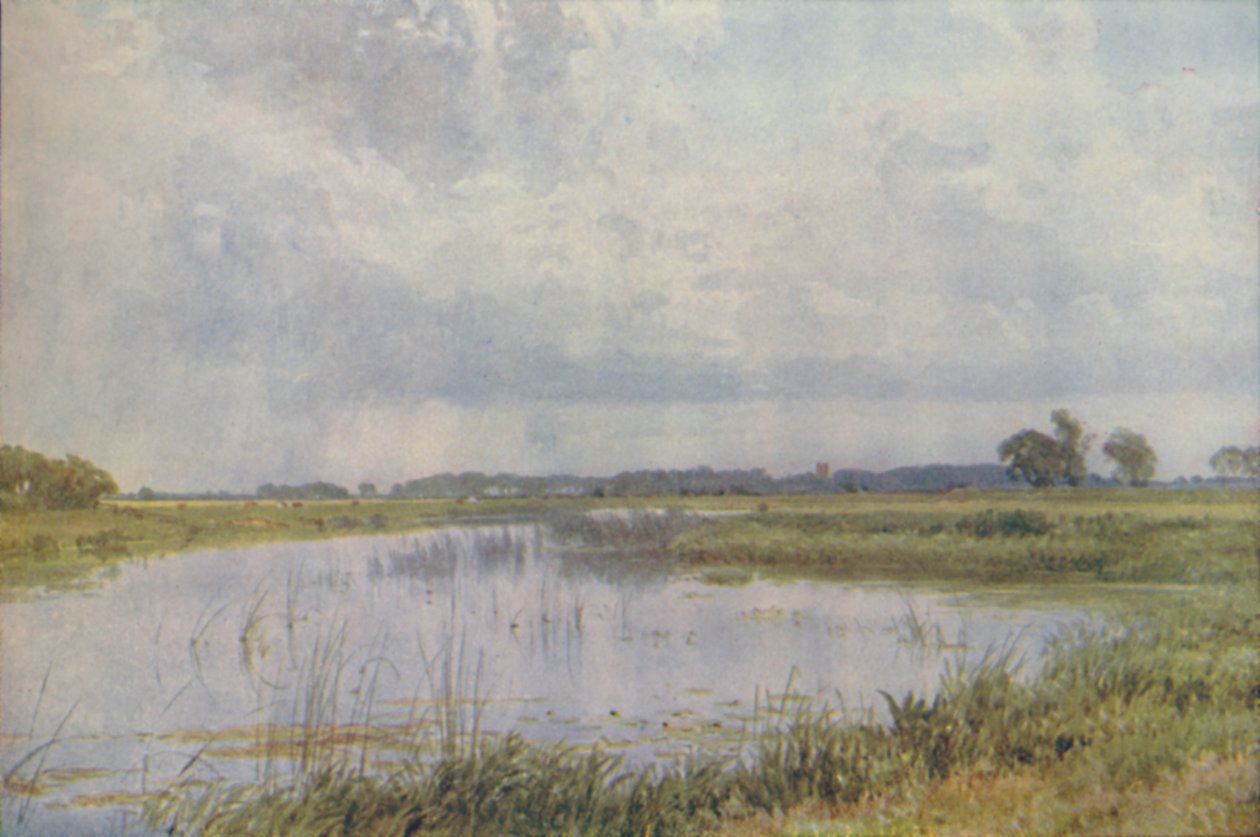 Un río en una llanura, 1910 de Harold Sutton Palmer